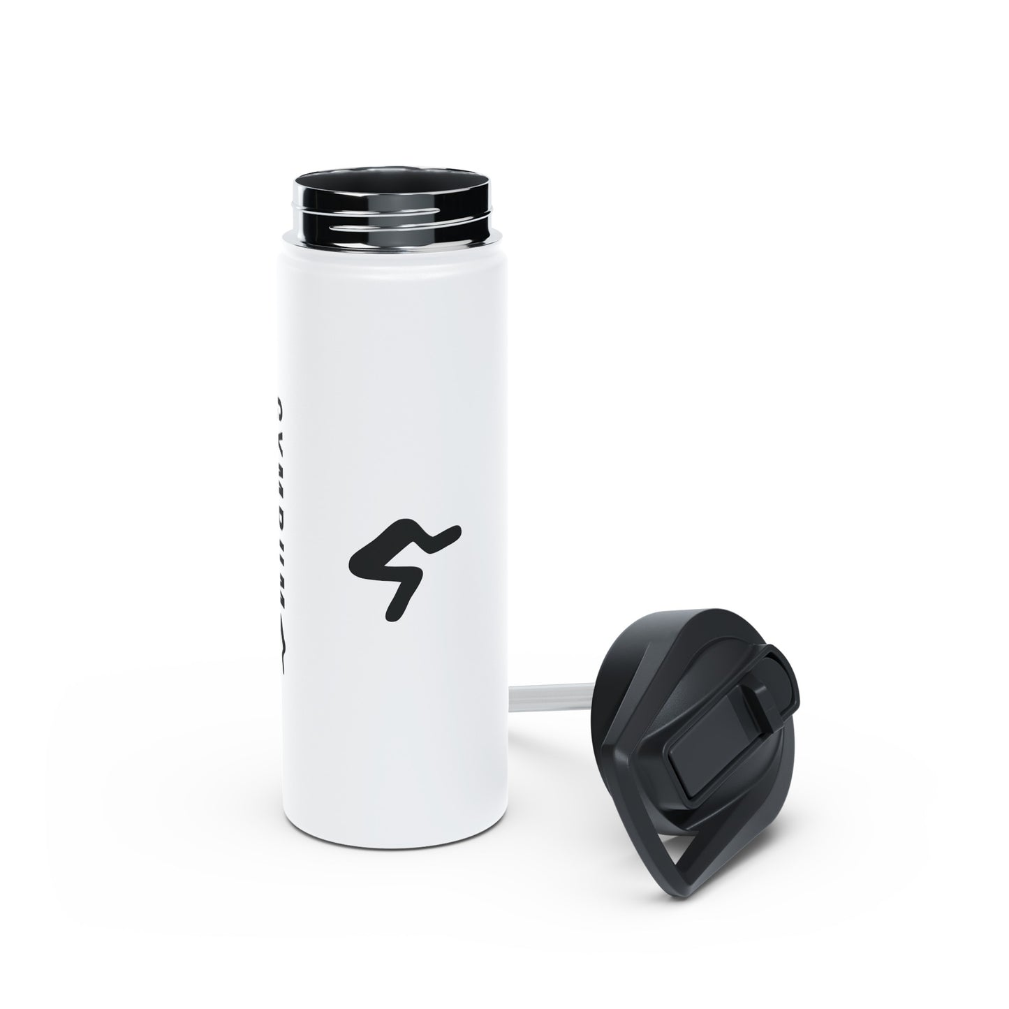 The Gymbum UK Squat Stainless Steel Water Bottle, Standard Lid
