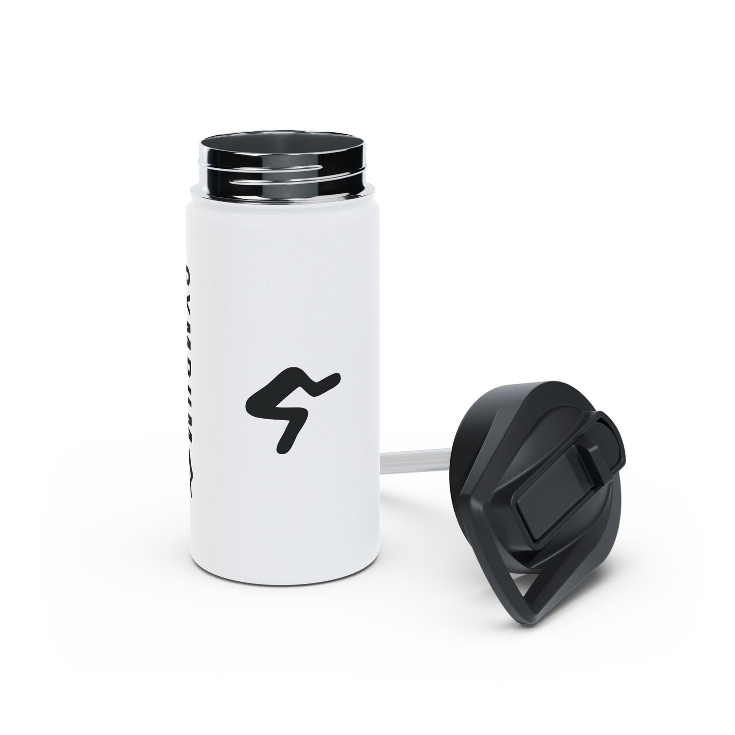 The Gymbum UK Squat Stainless Steel Water Bottle, Standard Lid