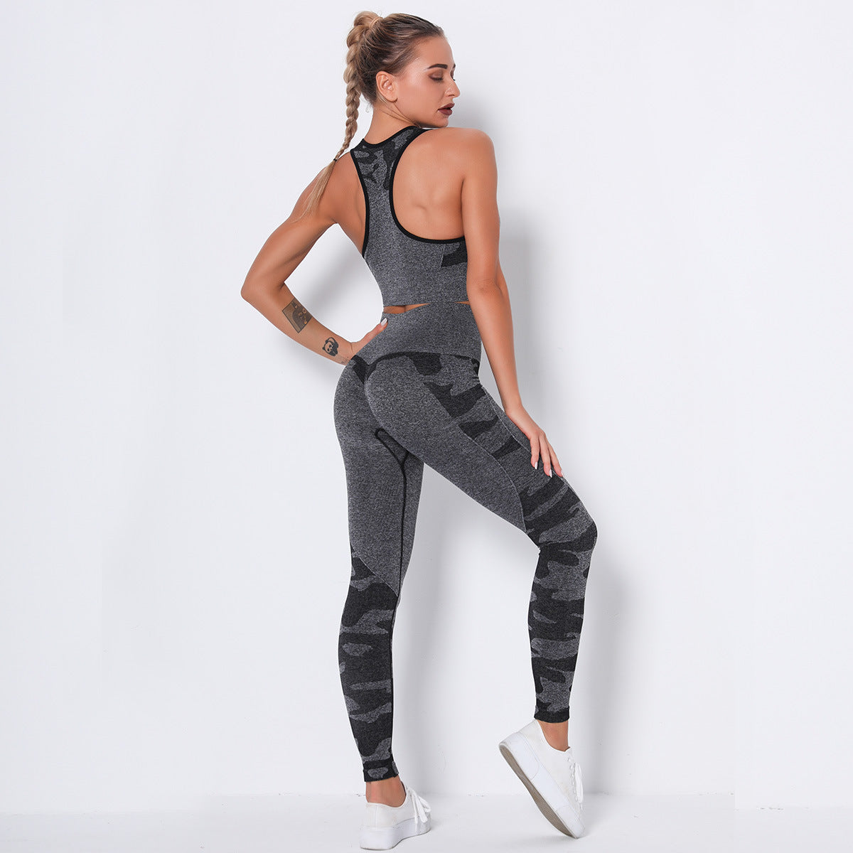 New seamless camouflage bra set for women