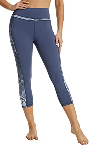 Sugar Pocket Gym Leggings for Women,Yoga Pants for Women Capri Workout Sport Exercise Cycling Leggings with Pockets