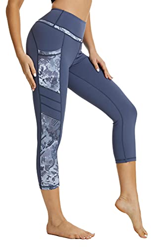 Sugar Pocket Gym Leggings for Women,Yoga Pants for Women Capri Workout Sport Exercise Cycling Leggings with Pockets