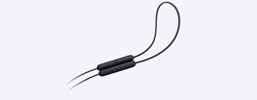 Sony WI-C310 Bluetooth Wireless In-Ear Headphones with Mic, up to 15h battery life, Black