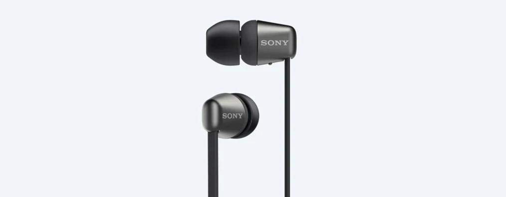 Sony WI-C310 Bluetooth Wireless In-Ear Headphones with Mic, up to 15h battery life, Black