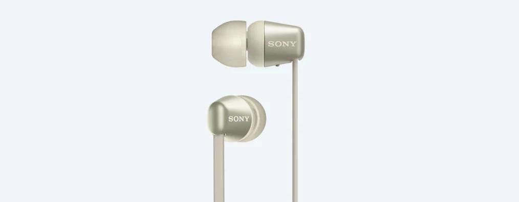 Sony WI-C310 Bluetooth Wireless In-Ear Headphones with Mic, up to 15h battery life, Black