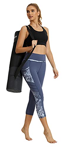 Sugar Pocket Gym Leggings for Women,Yoga Pants for Women Capri Workout Sport Exercise Cycling Leggings with Pockets