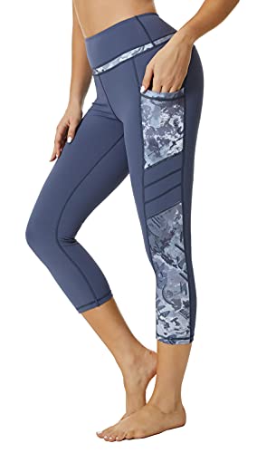Sugar Pocket Gym Leggings for Women,Yoga Pants for Women Capri Workout Sport Exercise Cycling Leggings with Pockets