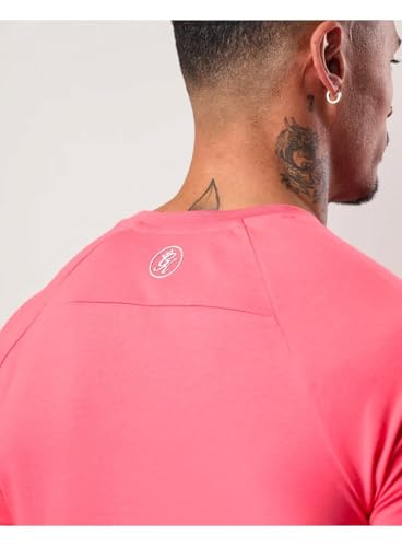 Gym King Men's Pro Jersey Tee Coral Mens Gym Wear