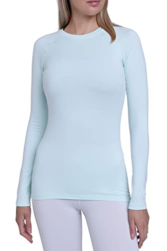 TCA Super Thermal Long Sleeve Women Running, Ski Base Layer - Compression Shirts Woman, Workout Tops for Women