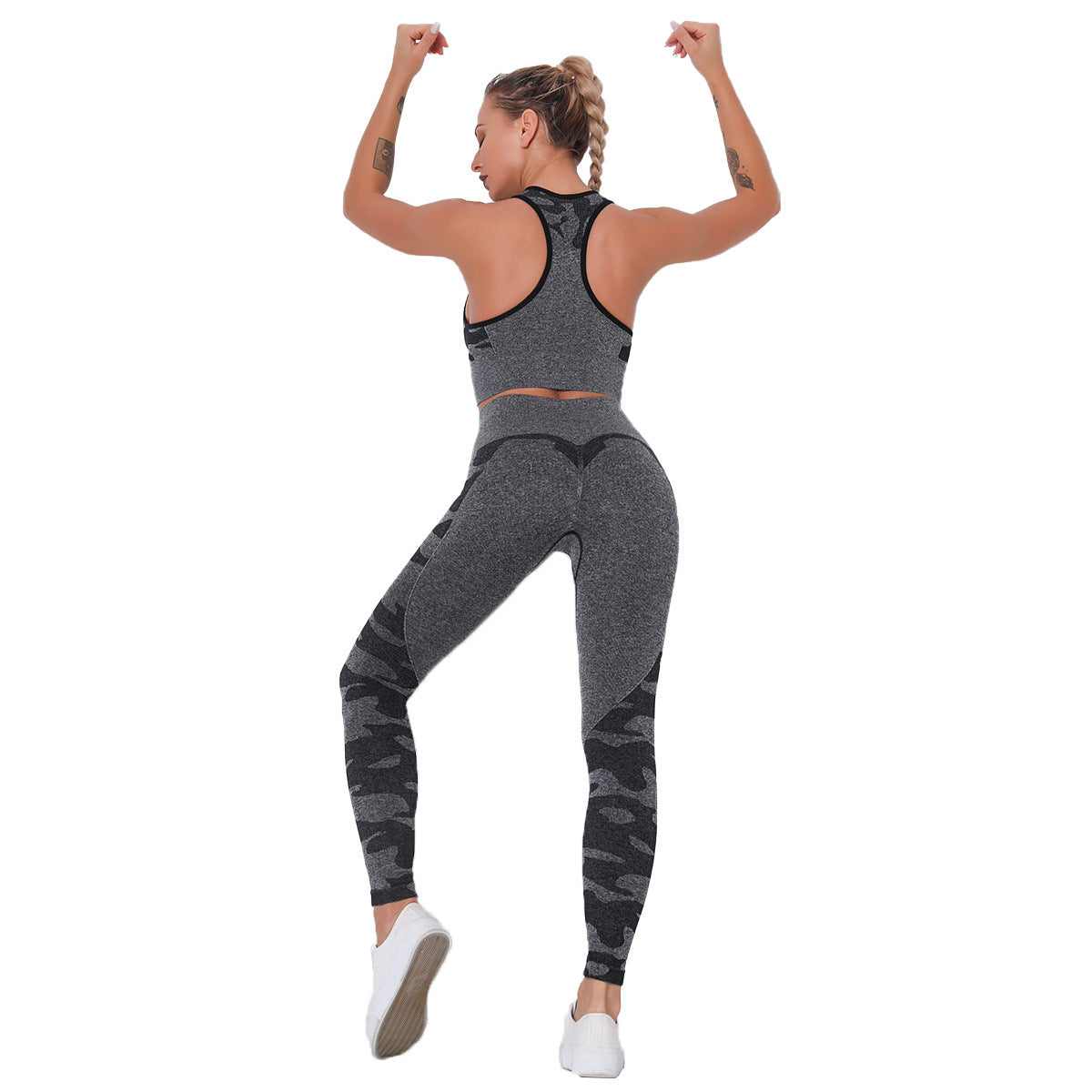 New seamless camouflage bra set for women
