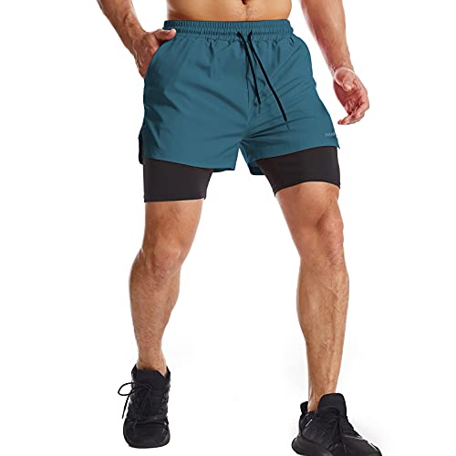 Danfiki Men Running Shorts Men's Shorts Workout with Phone Pocket
