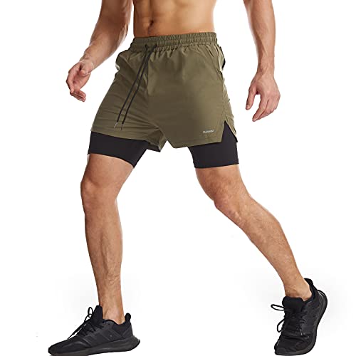 Danfiki Men Running Shorts Men's Shorts Workout with Phone Pocket