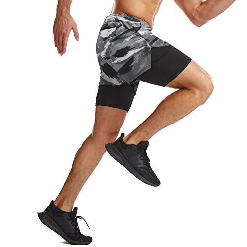 Danfiki Men Running Shorts Men's Shorts Workout with Phone Pocket