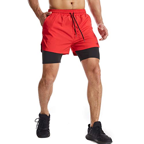 Danfiki Men Running Shorts Men's Shorts Workout with Phone Pocket