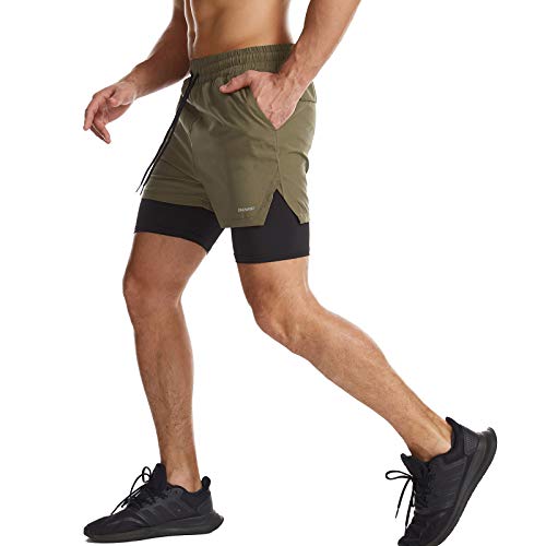 Danfiki Men Running Shorts Men's Shorts Workout with Phone Pocket