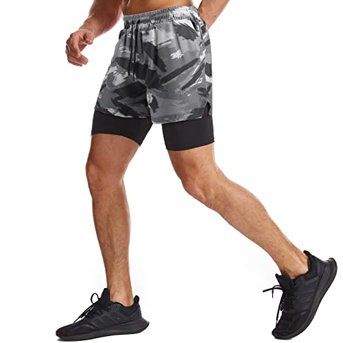Danfiki Men Running Shorts Men's Shorts Workout with Phone Pocket
