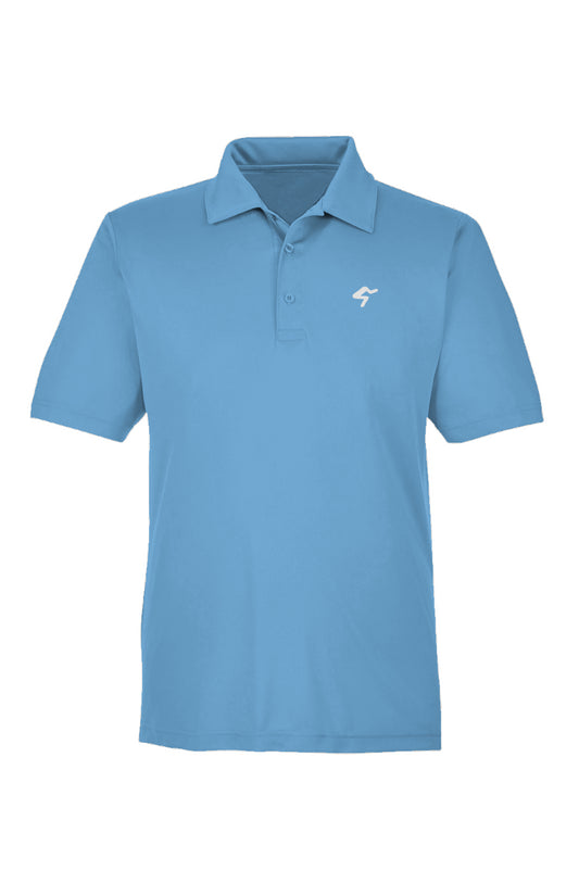 The GymbumUK GolfPro QuickDry Performance Polo Light Blue