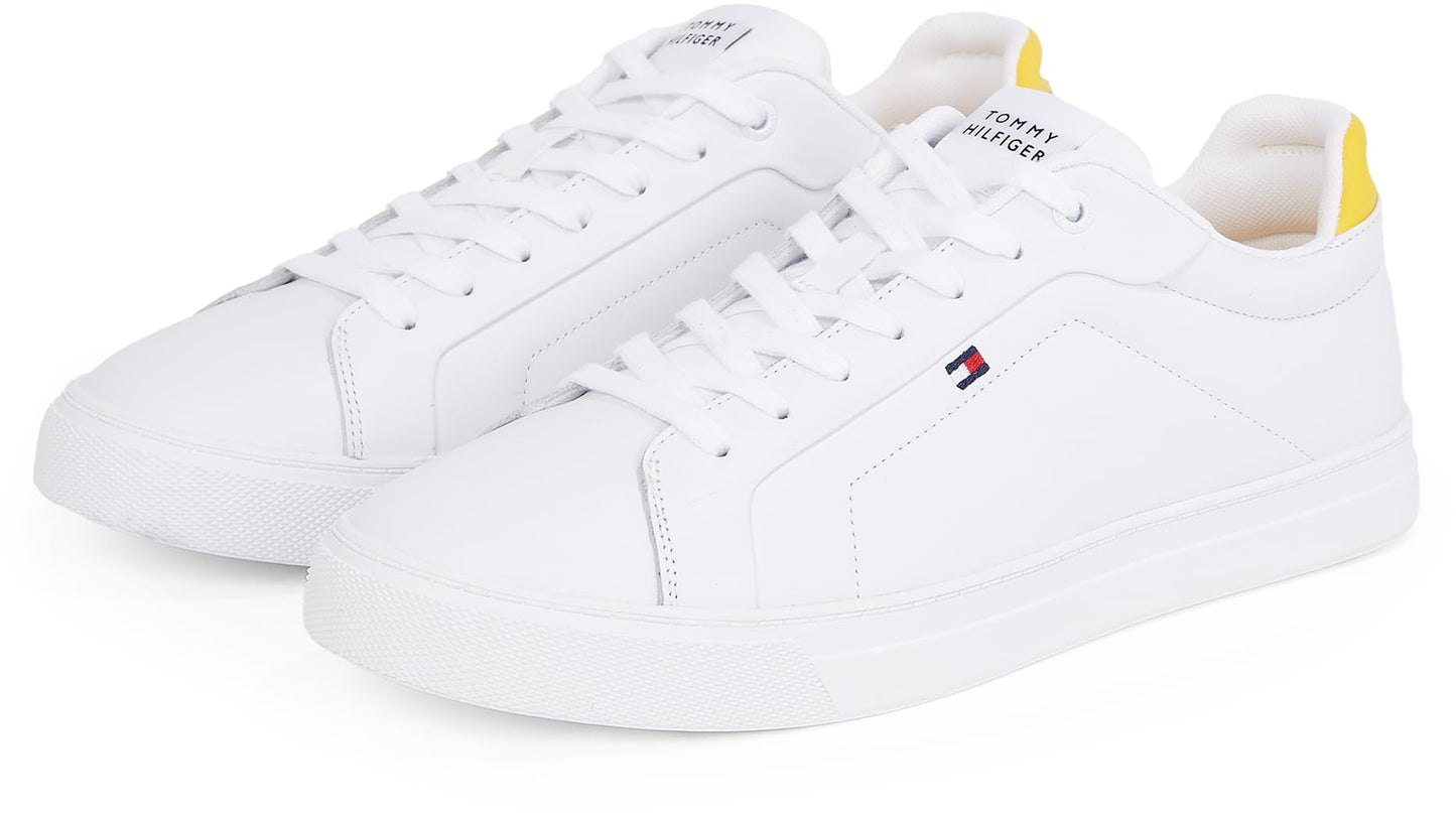 Tommy Hilfiger Men’s Icon Leather Court Trainers