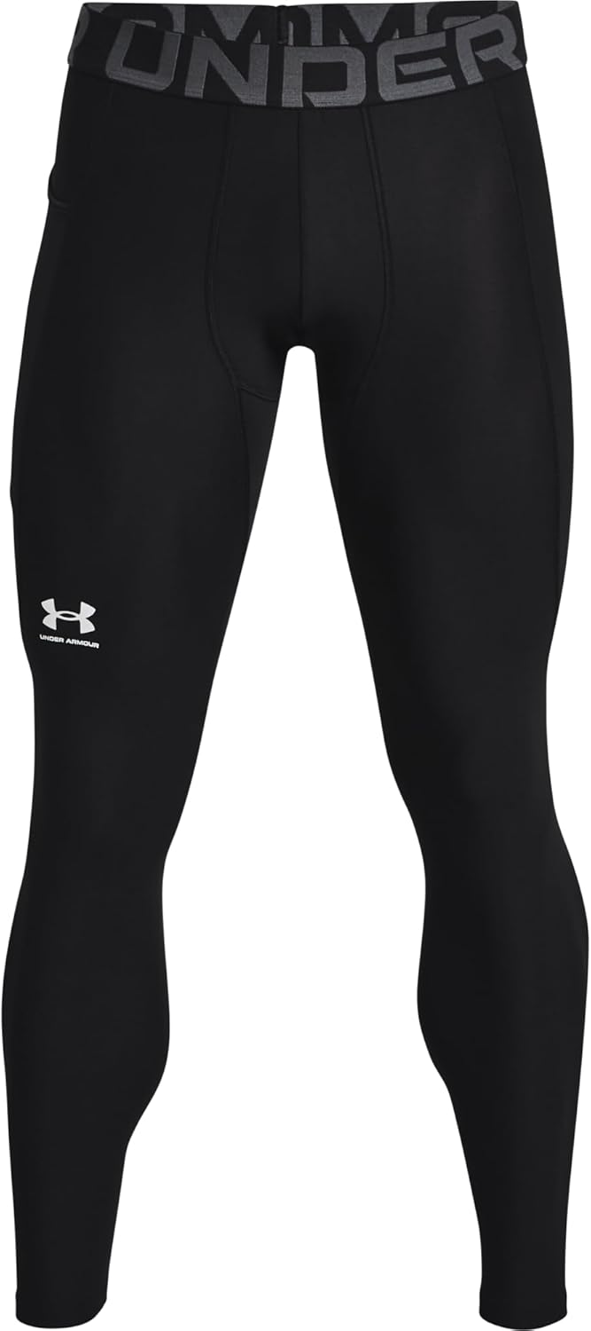 Under Armour Men's HeatGear Armour Leggings , Black (001)/Pitch Gray, Medium