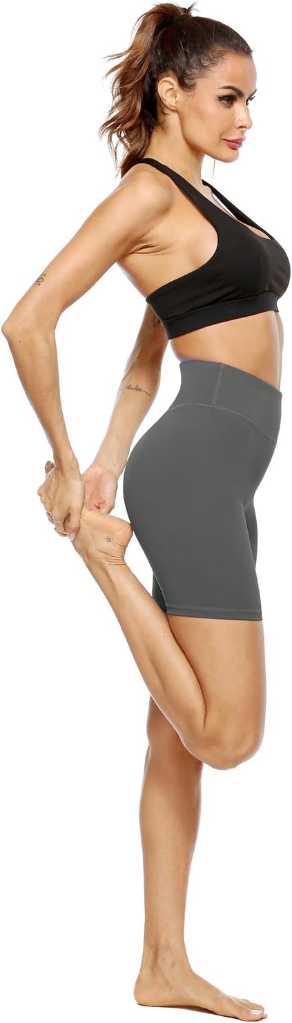 PERSIT High Waisted Women's Yoga Shorts with Pocket