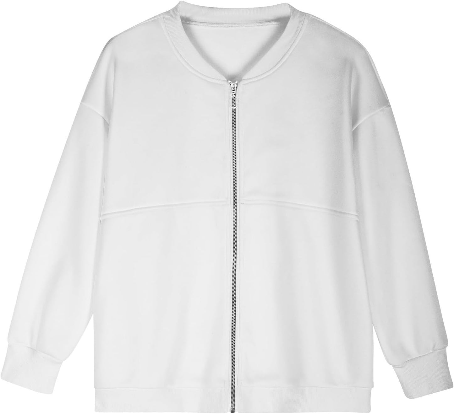 Two Piece Set for Women Full Zipper Jackets and Trousers Set