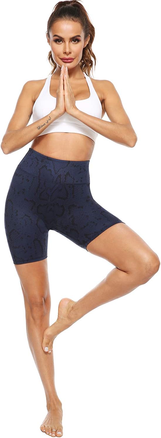 PERSIT High Waisted Women's Yoga Shorts with Pocket