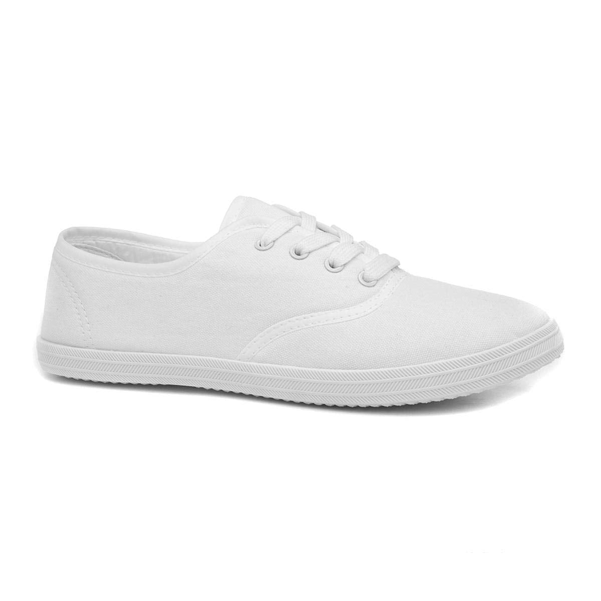 Red Fish Tai Womens Black Lace Up Canvas Shoe