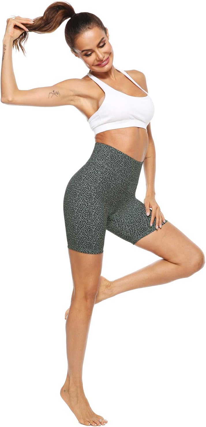 PERSIT High Waisted Women's Yoga Shorts with Pocket