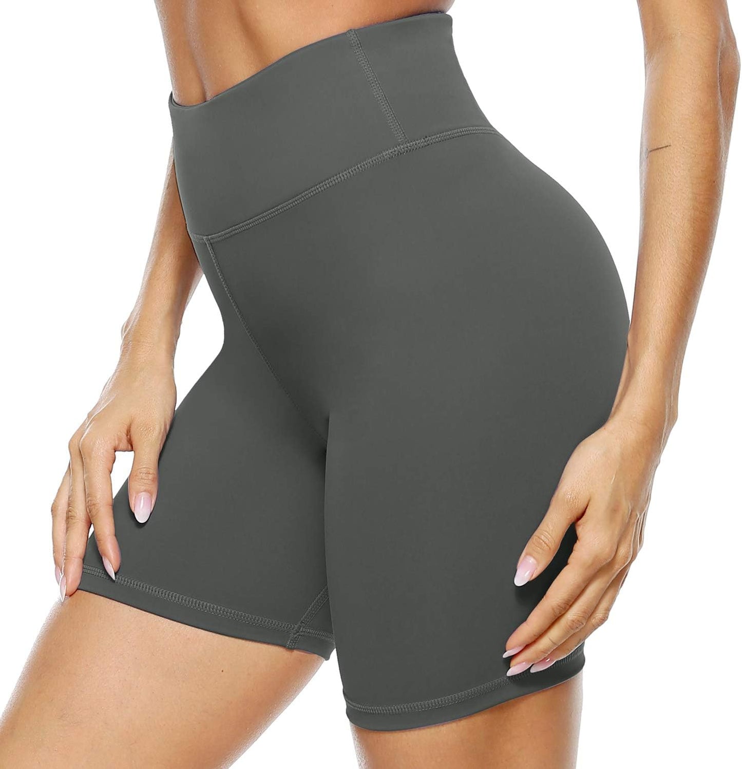 PERSIT High Waisted Women's Yoga Shorts with Pocket