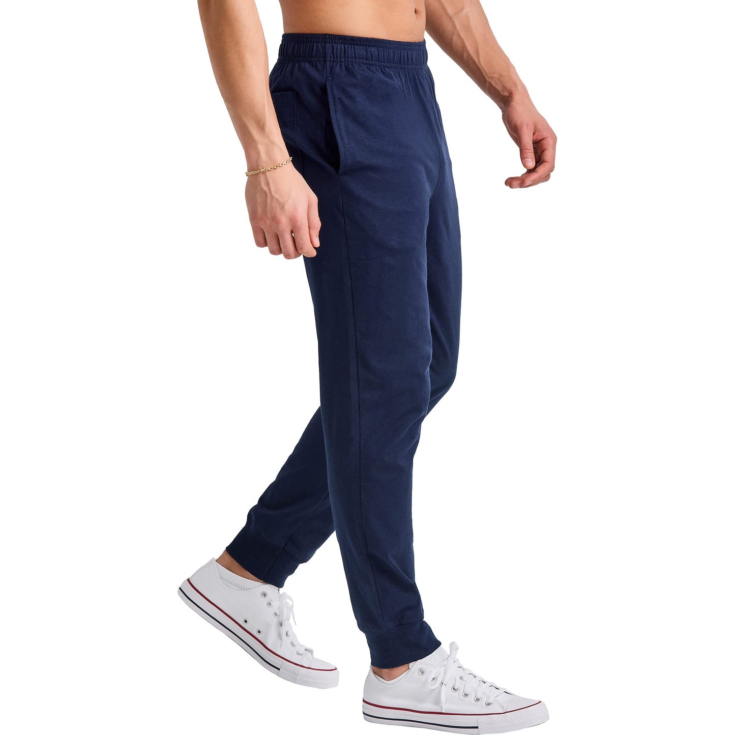 Hanes Originals Cotton Joggers, Jersey Sweatpants for Men with Pockets, 30" Inseam