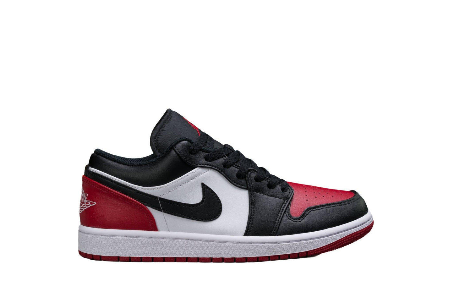 AIR Jordan Men's 1 Low White/Black-Varsity Red-White (553558 161)