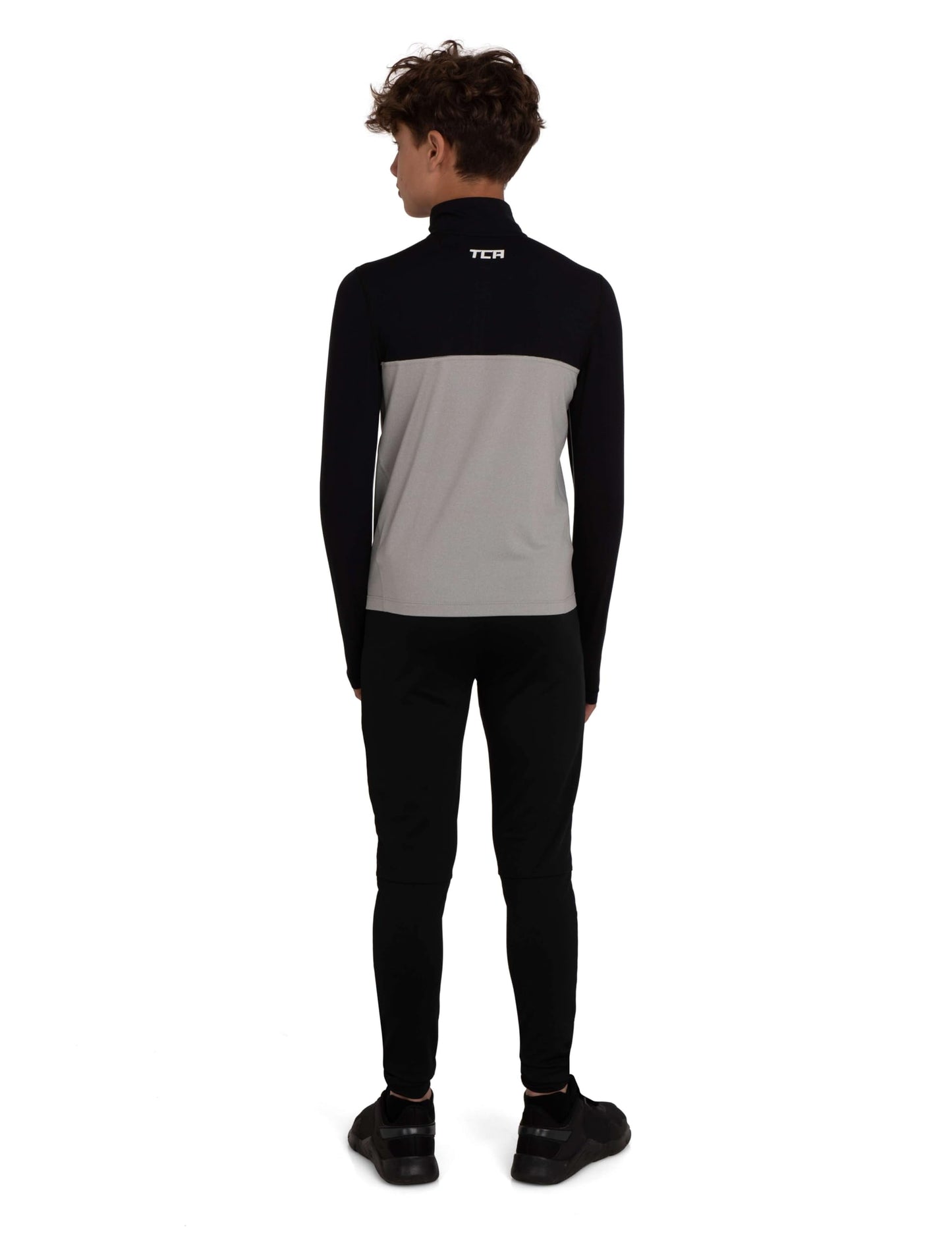 TCA Fusion Gym Tops for Boys Training Long Sleeve Running Top Boys Gym Clothes