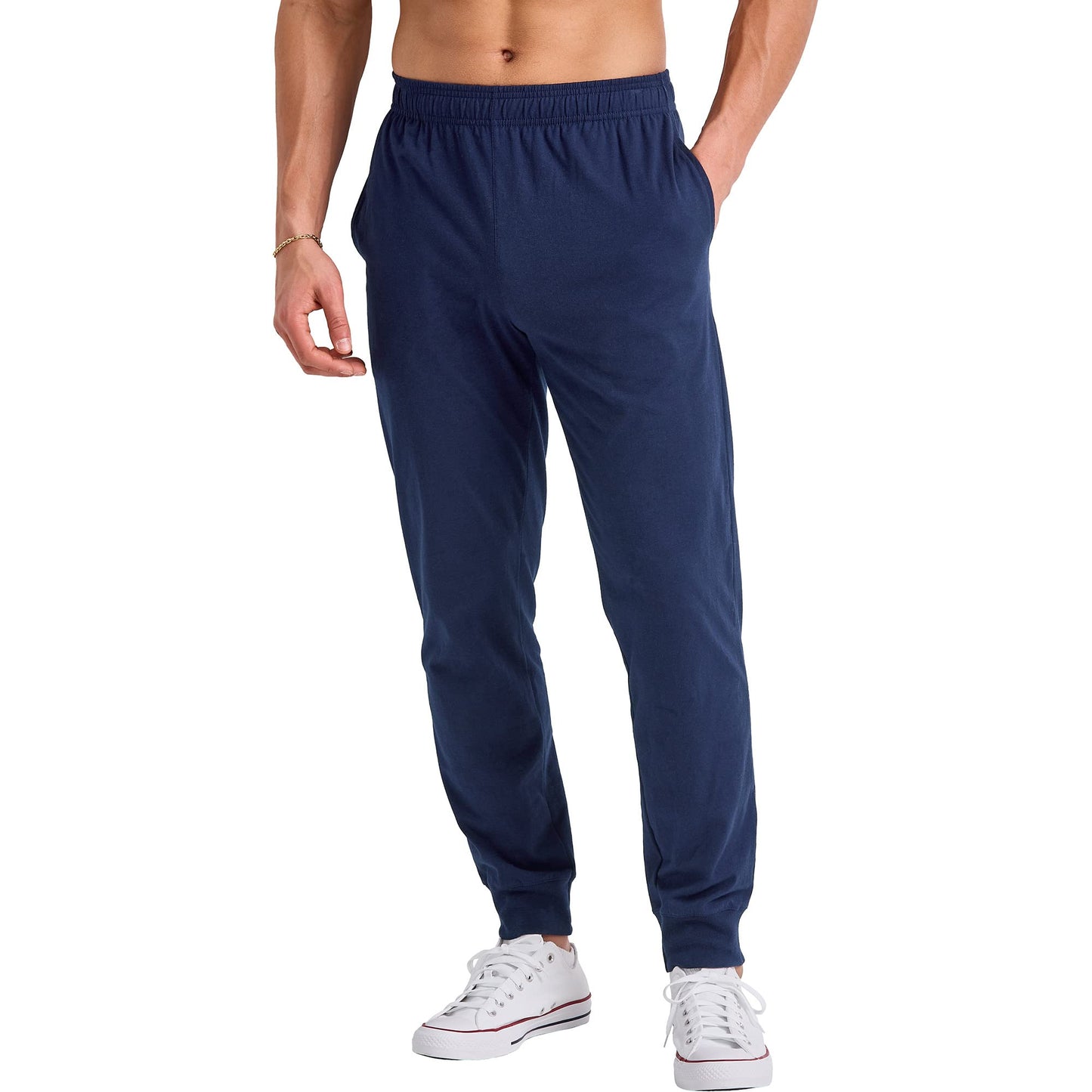 Hanes Originals Cotton Joggers, Jersey Sweatpants for Men with Pockets, 30" Inseam