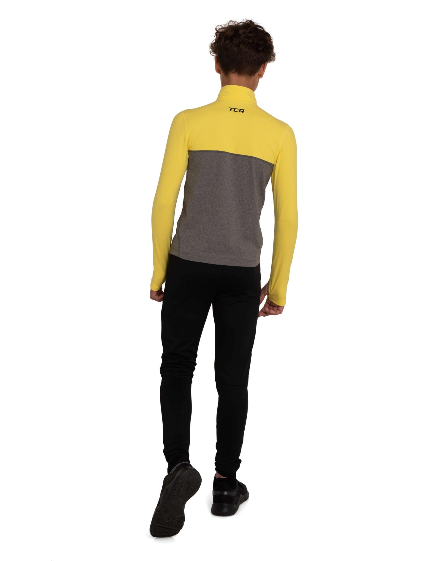 TCA Fusion Gym Tops for Boys Training Long Sleeve Running Top Boys Gym Clothes