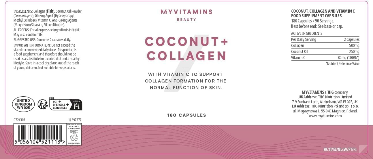 Myprotein Coconut Collagen Capsules