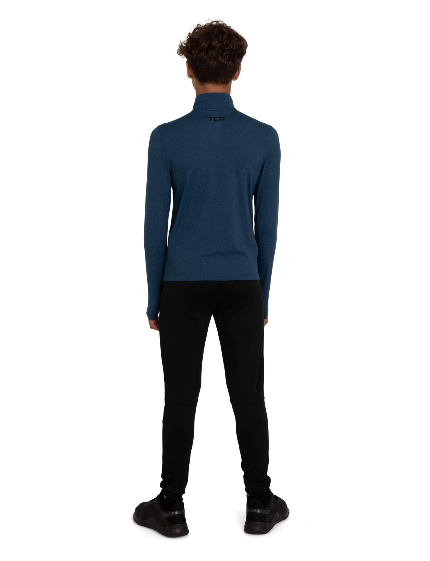 TCA Fusion Gym Tops for Boys Training Long Sleeve Running Top Boys Gym Clothes