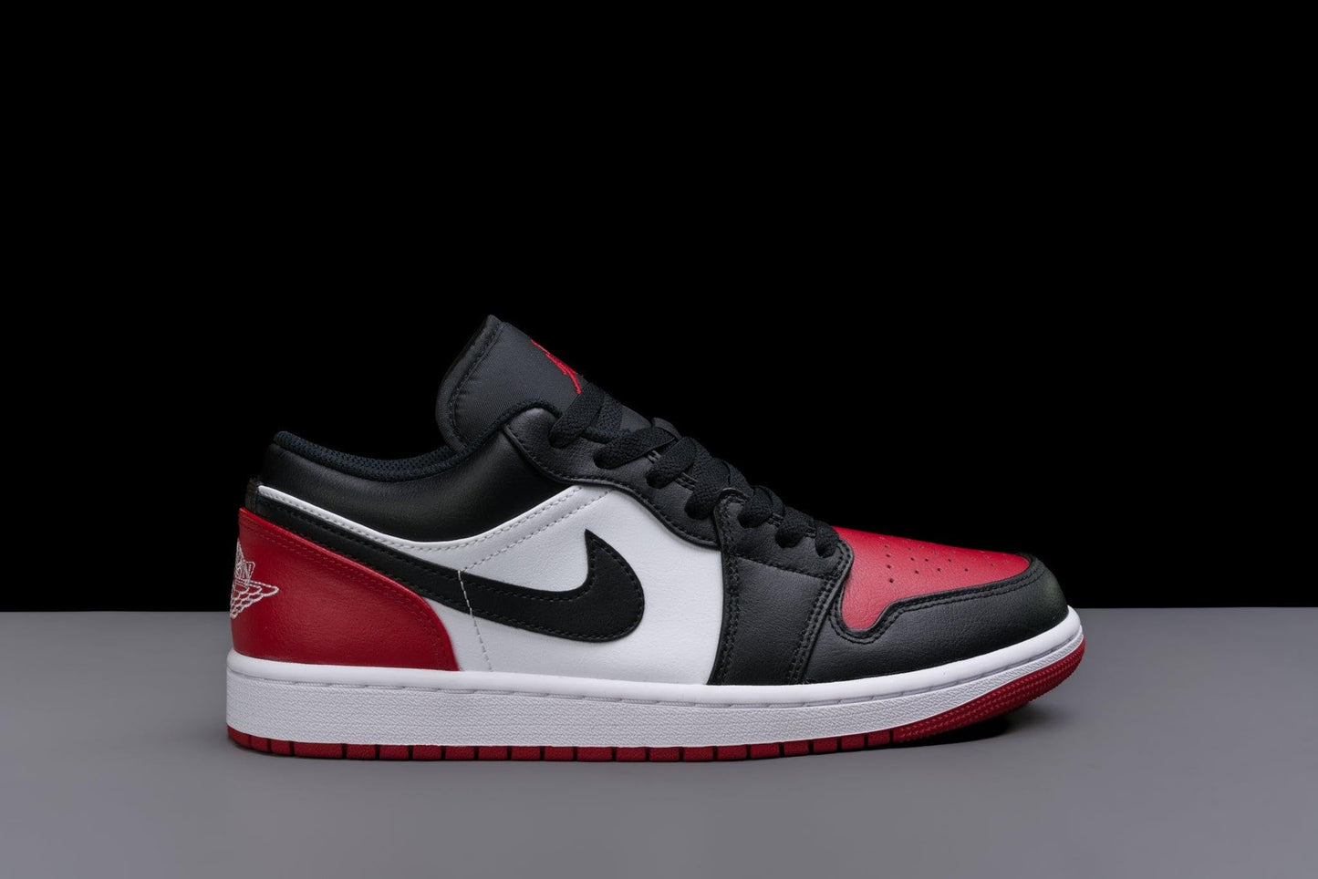 AIR Jordan Men's 1 Low White/Black-Varsity Red-White (553558 161)