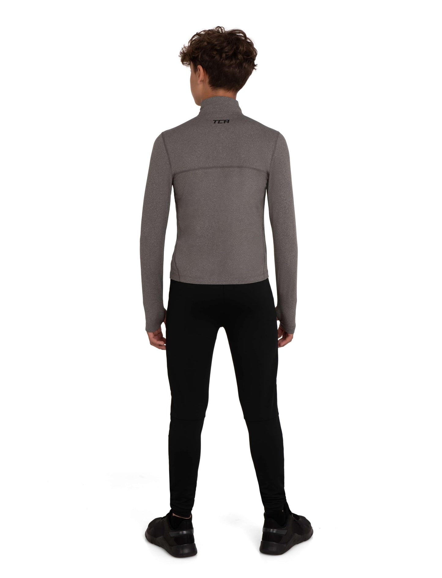TCA Fusion Gym Tops for Boys Training Long Sleeve Running Top Boys Gym Clothes