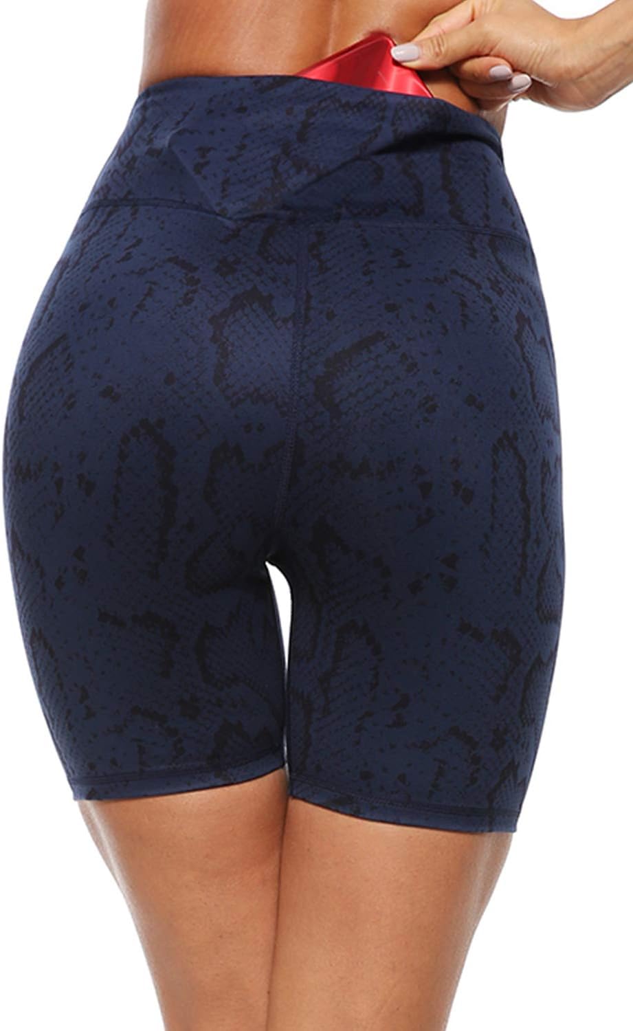 PERSIT High Waisted Women's Yoga Shorts with Pocket