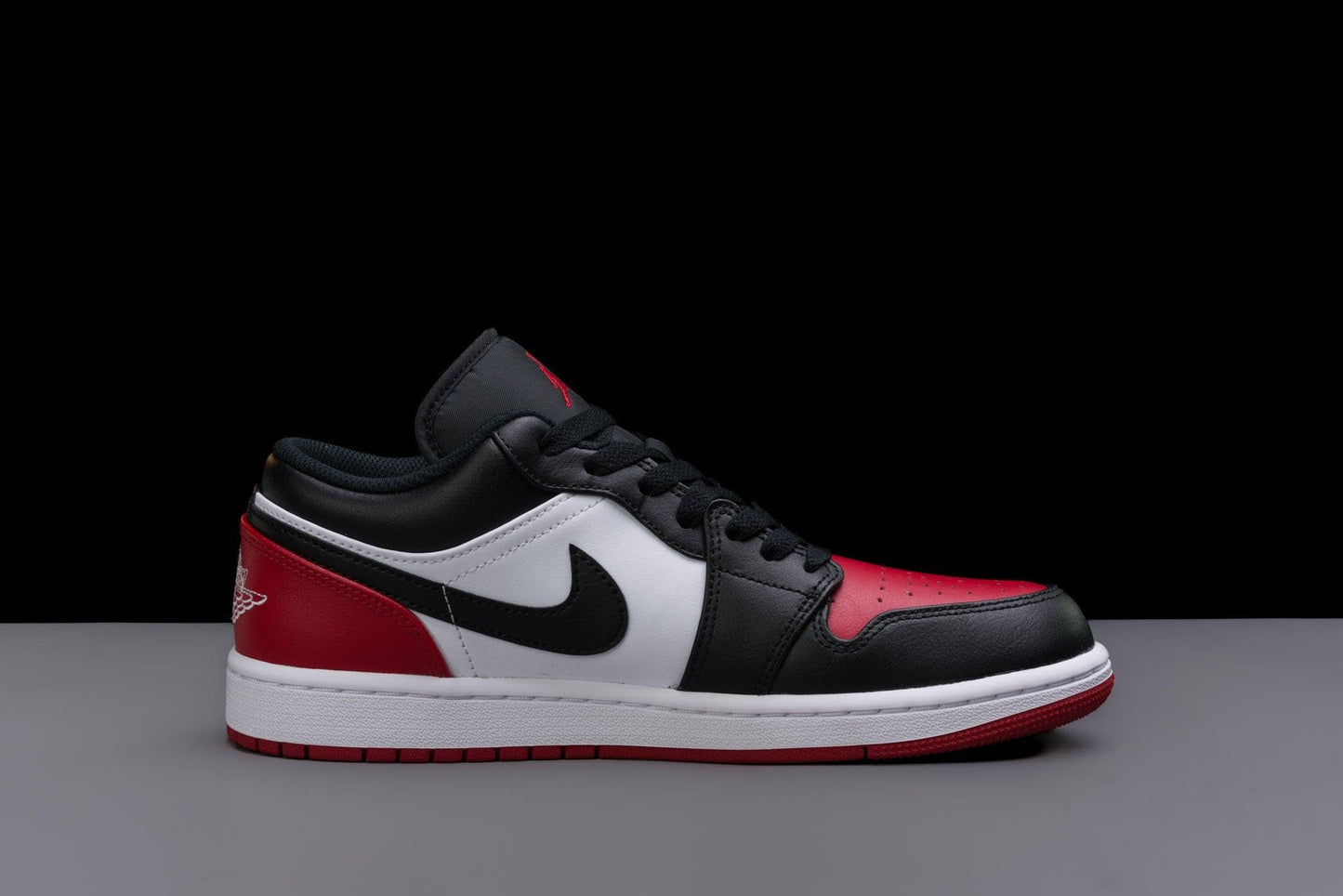 AIR Jordan Men's 1 Low White/Black-Varsity Red-White (553558 161)