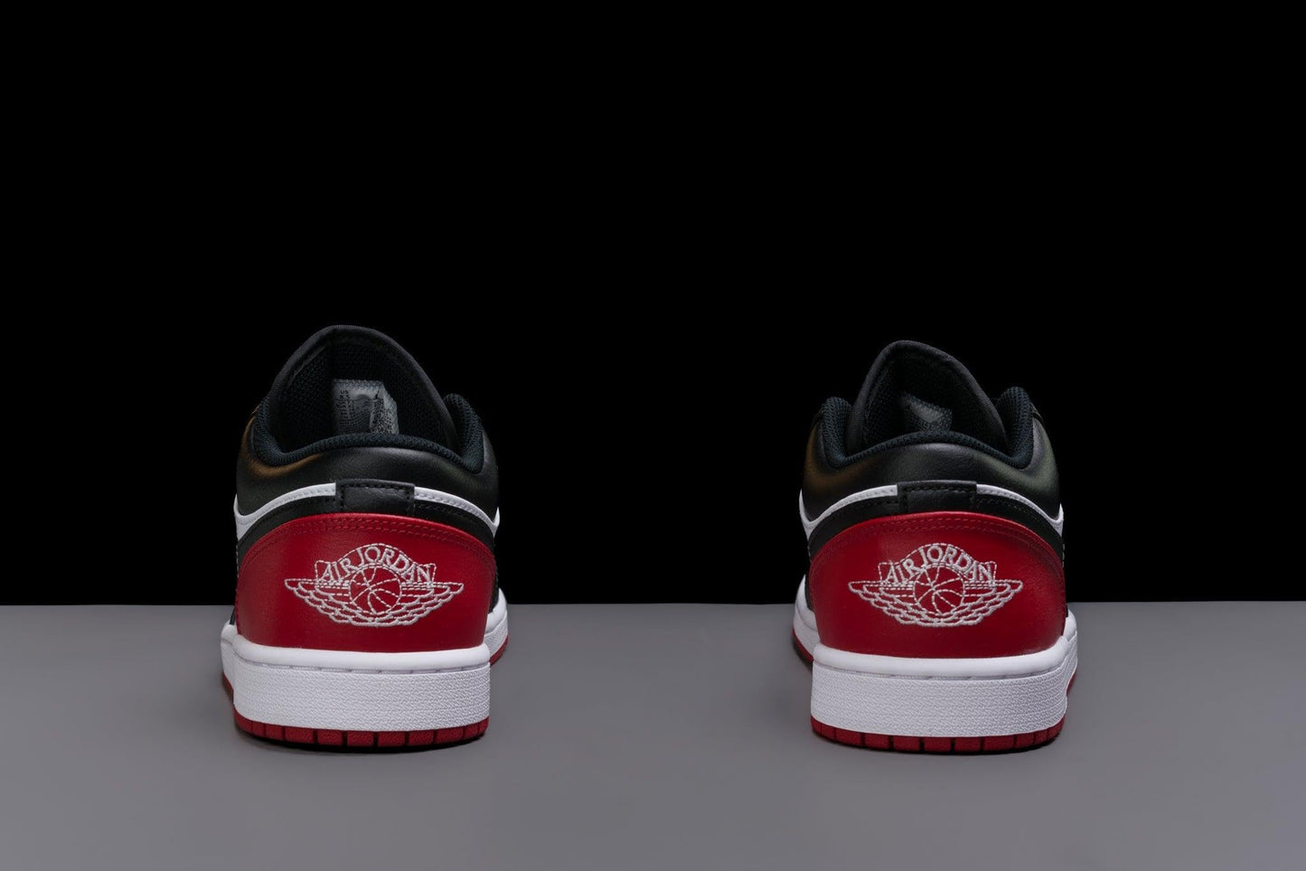 AIR Jordan Men's 1 Low White/Black-Varsity Red-White (553558 161)