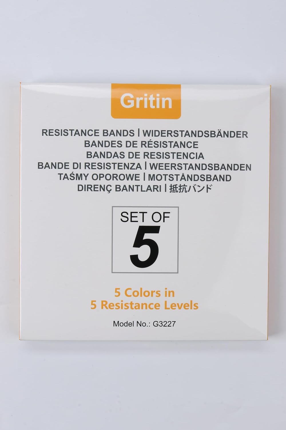 Resistance Bands, Set of 5 Skin-Friendly Resistance Loop Bands