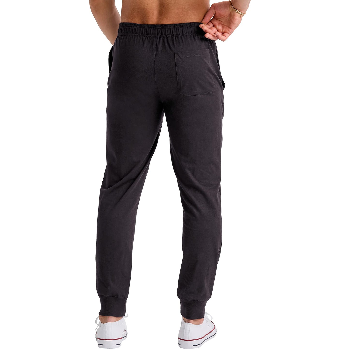 Hanes Originals Cotton Joggers, Jersey Sweatpants for Men with Pockets, 30" Inseam