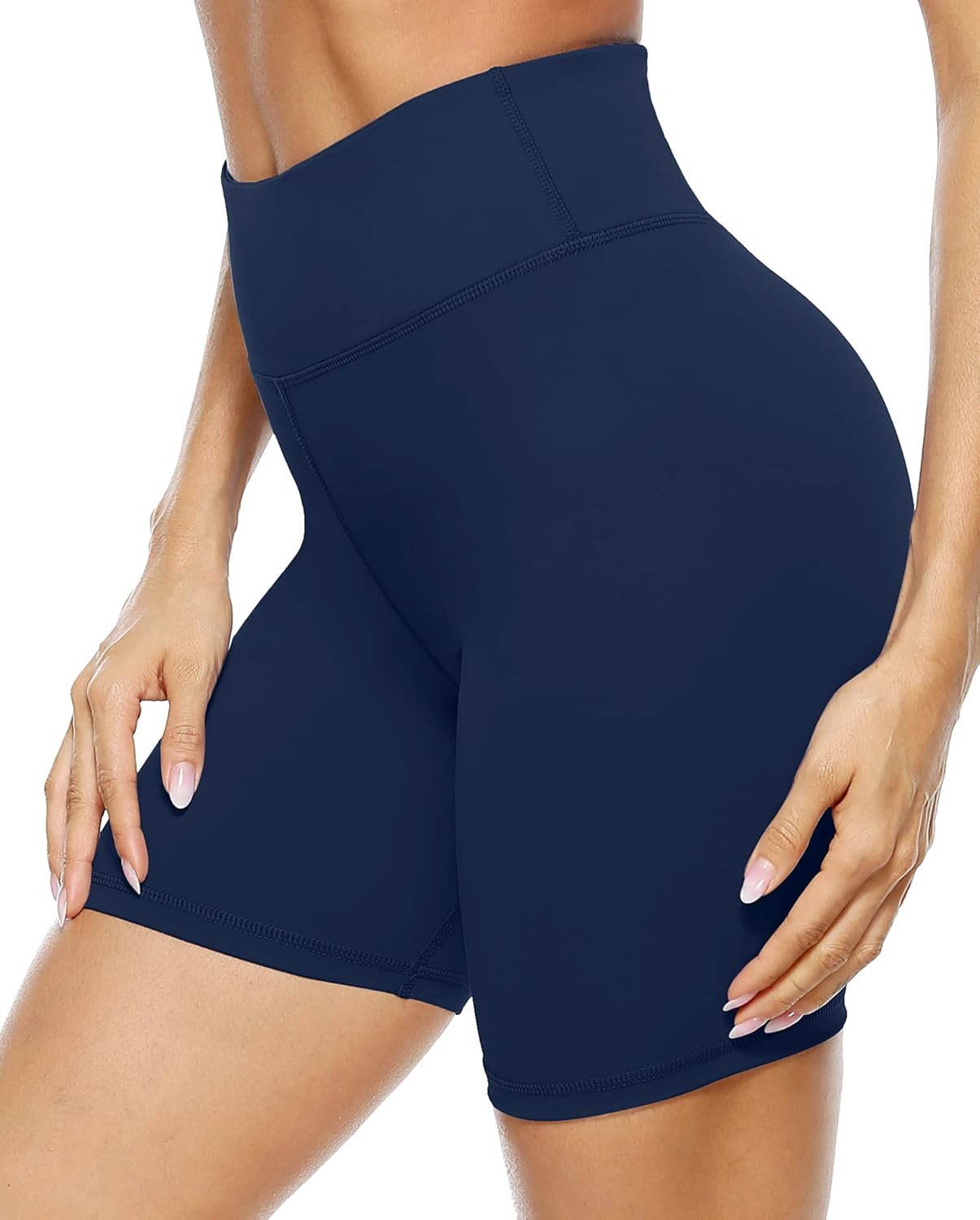 PERSIT High Waisted Women's Yoga Shorts with Pocket