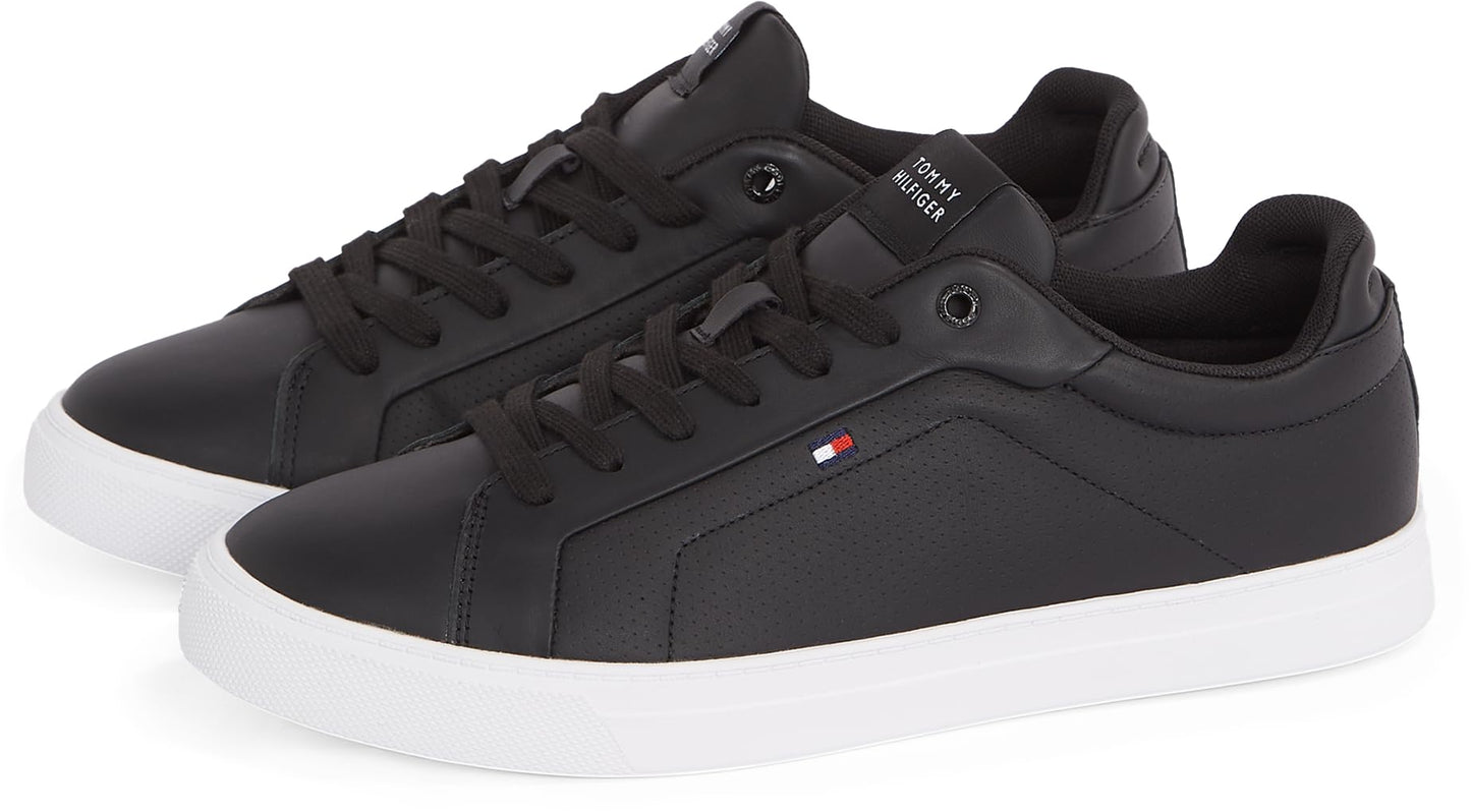 Tommy Hilfiger Men’s Icon Leather Court Trainers