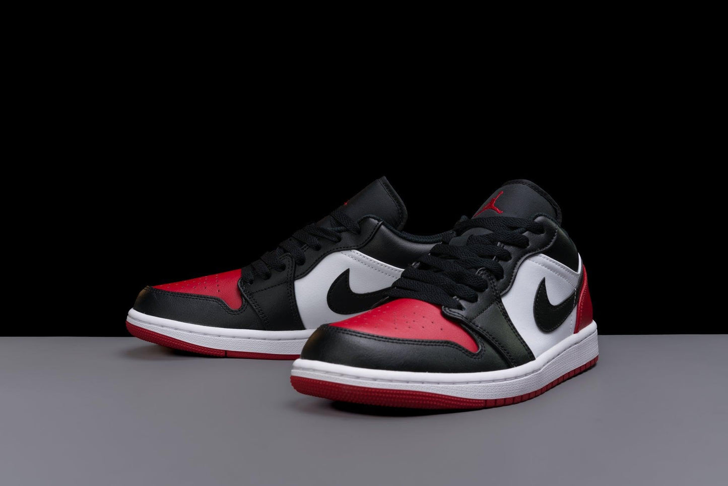 AIR Jordan Men's 1 Low White/Black-Varsity Red-White (553558 161)