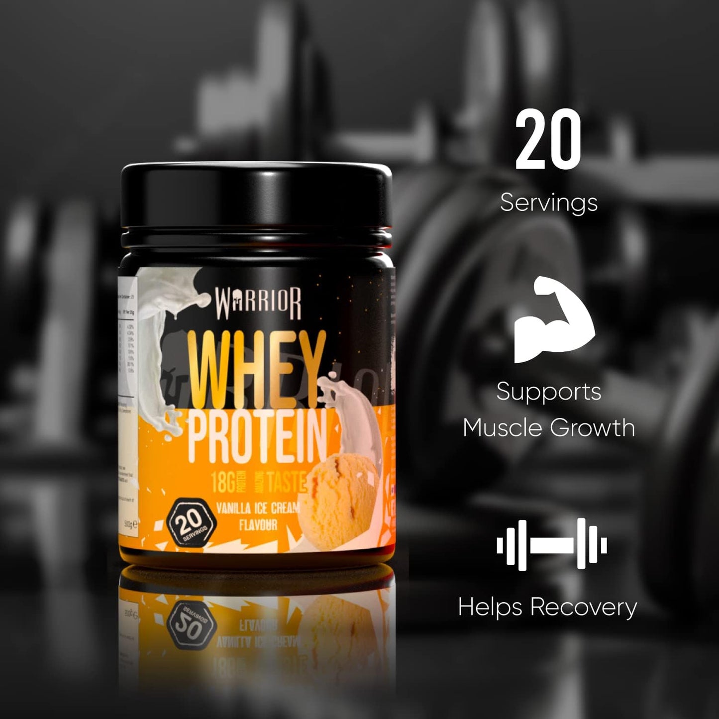 Warrior Whey Protein Powder 500g