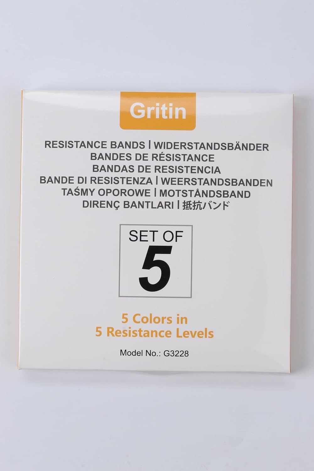 Resistance Bands, Set of 5 Skin-Friendly Resistance Loop Bands