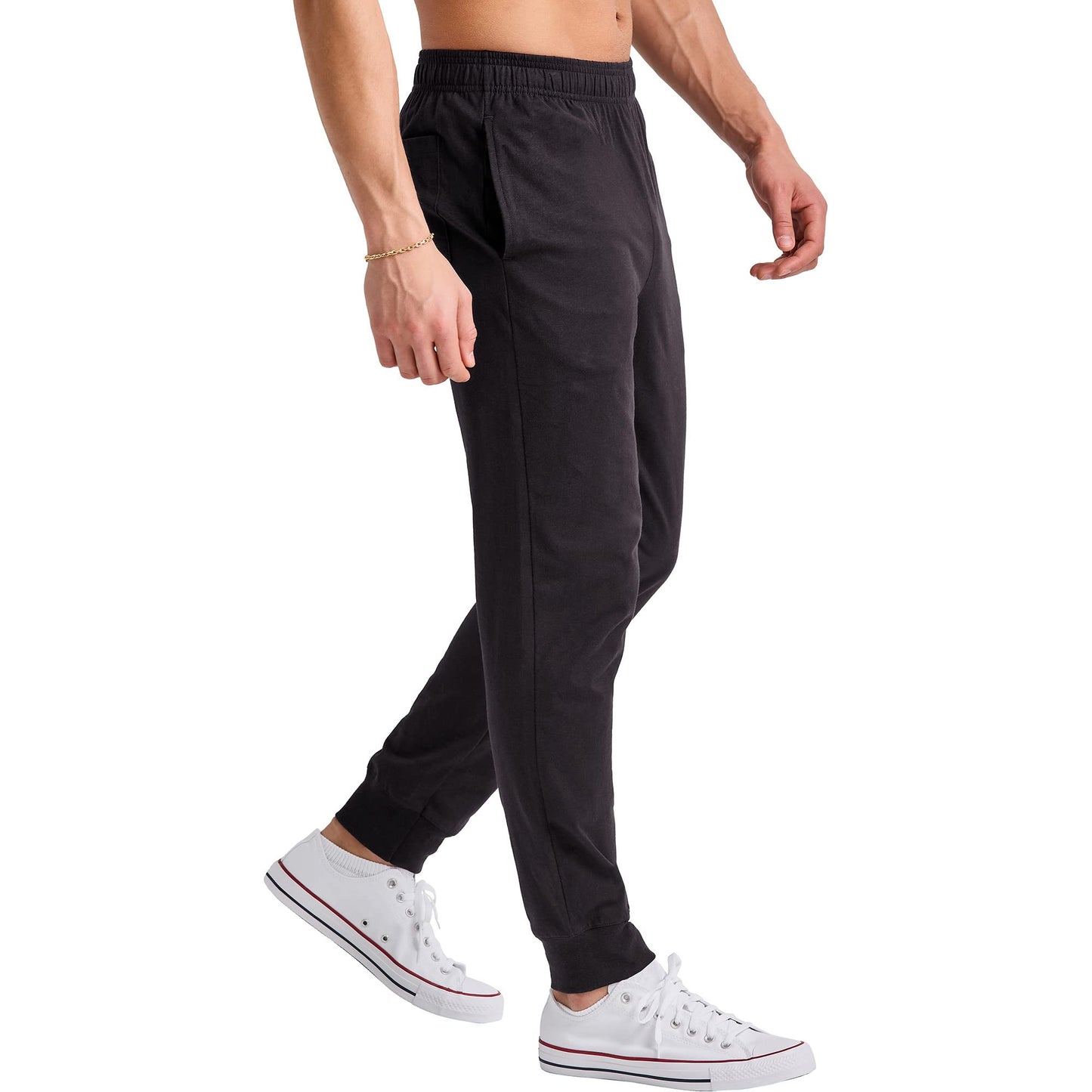 Hanes Originals Cotton Joggers, Jersey Sweatpants for Men with Pockets, 30" Inseam