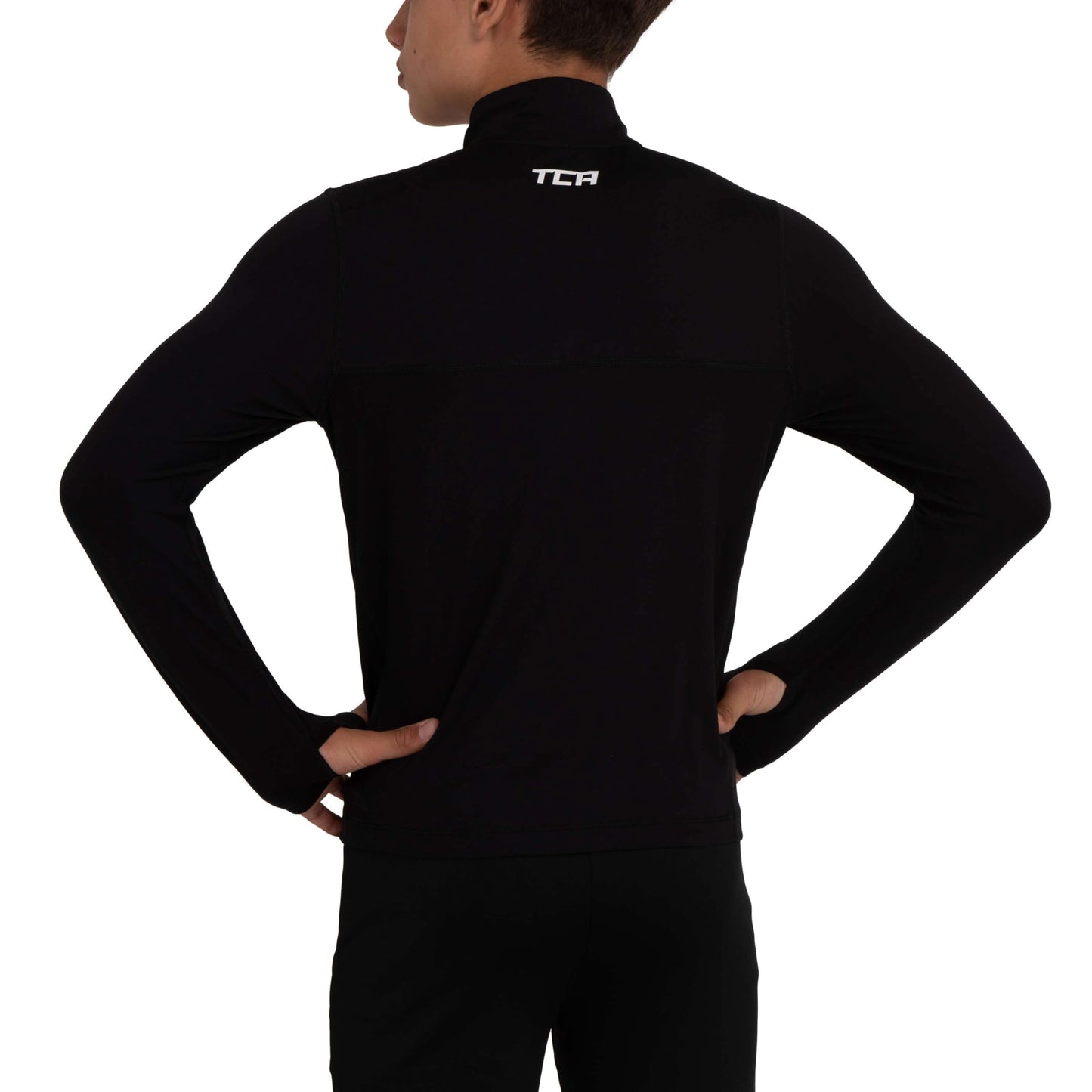TCA Fusion Gym Tops for Boys Training Long Sleeve Running Top Boys Gym Clothes