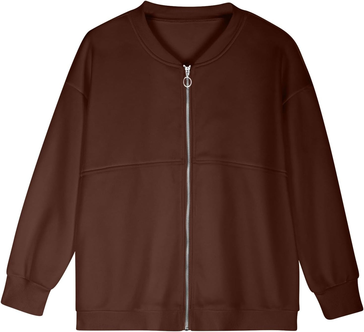 Two Piece Set for Women Full Zipper Jackets and Trousers Set